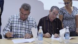 Firman convenio ministros del MES y el MINAG en la Universidad Central “Marta Abreu”de Las Villas