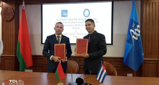 Firma UCLV memorándum de entendimiento con universidad bielorrusa